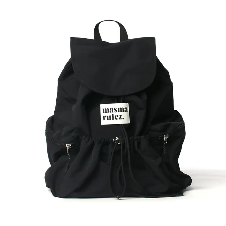 masmarulez经典翻盖双肩包通勤ootd日常穿搭出游痛包上班束口背包