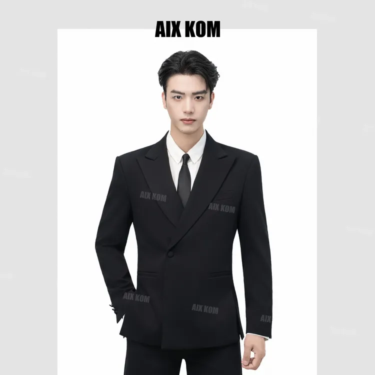 AIX KOM｜2025秋冬款新款解构剪裁天丝绵羊毛西服套装