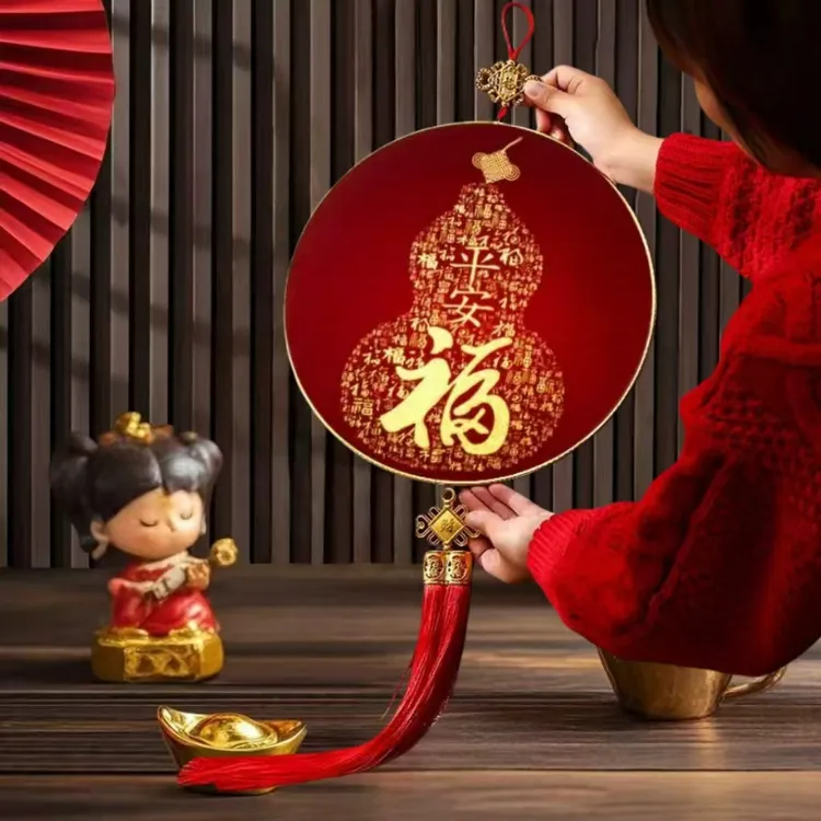天官赐福挂件春节装饰画福字客厅玄关卧室墙面挂饰新年挂件家和