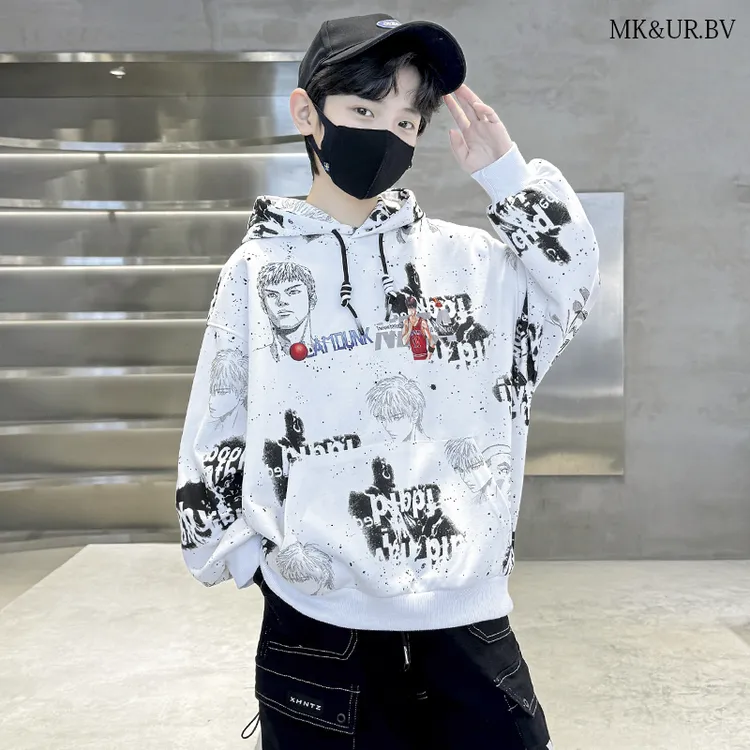 MK&UR.BV儿童装男童秋装卫衣2025新款中大童男孩秋季帅气炸街上衣