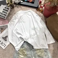2025秋季新款时尚休闲纯色长袖T恤打底4903