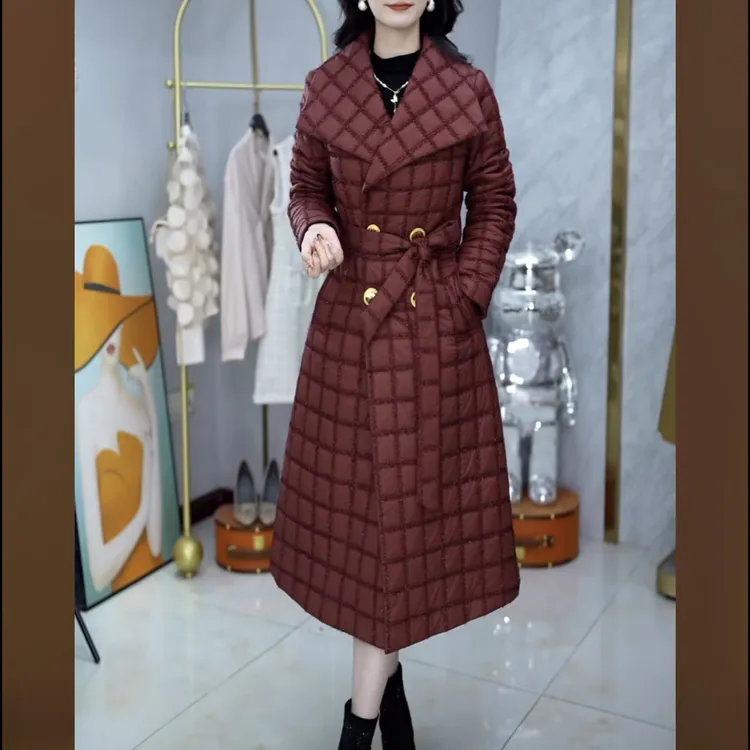 【棉服】2025冬季新款洋气时尚高端中长款加厚修身显瘦棉衣棉服外套