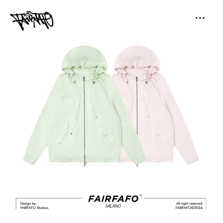 FAIRFAFO林肉肉【运动冲锋衣外套】多巴胺户外穿搭HWRJ44154