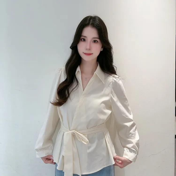 IEF/爱依服2025夏秋新款韩版时尚通勤气质设计感收腰显瘦百搭上衣