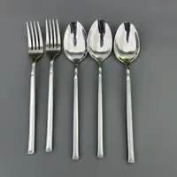 外贸厚锻实心西餐具3勺配2叉家用厨房必备轻奢现代【汤家限定】