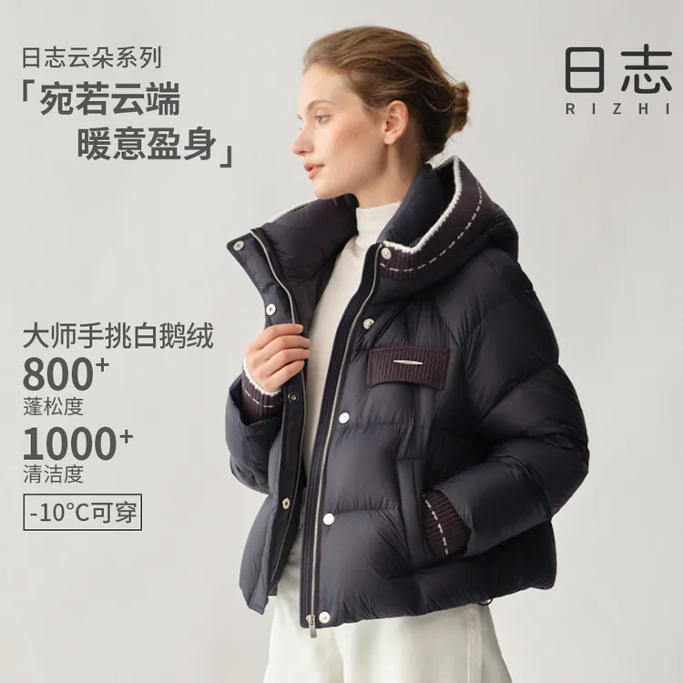 日志【云朵系列】抱抱熊泡芙无胆简约时尚款羽绒服AD54Y606