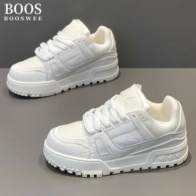 BOOS WEE男鞋秋季新款原创设计厚底增高板鞋男士百搭舒适休闲潮鞋