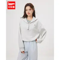 IEF/爱依服2025春季新款韩版简约休闲风假两件设计通勤百搭卫衣