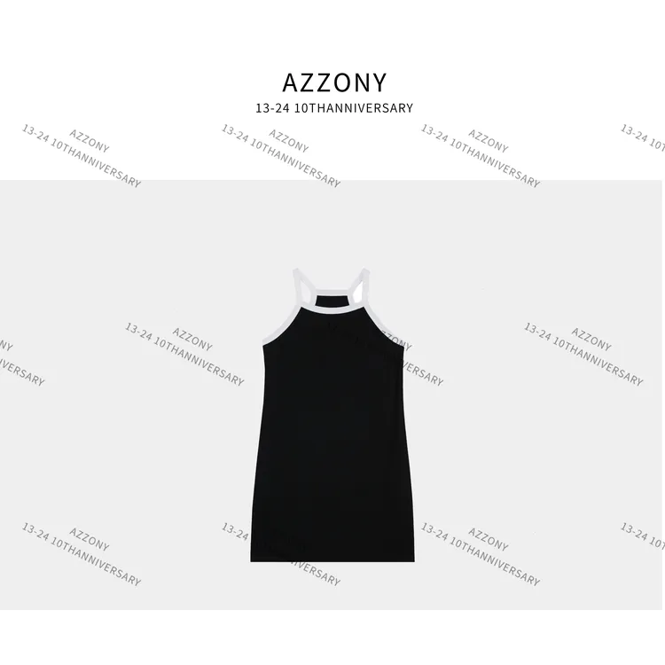 Q YYL  黑白配吊带裙  QQWJ246065JJ