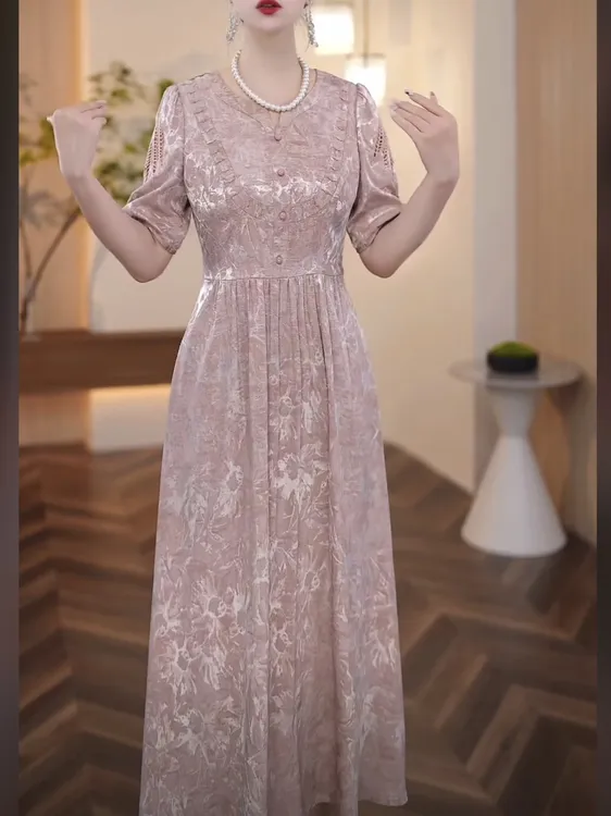 【连衣裙】25126夏季穿搭时尚大气收腰修身显气质显瘦连衣裙