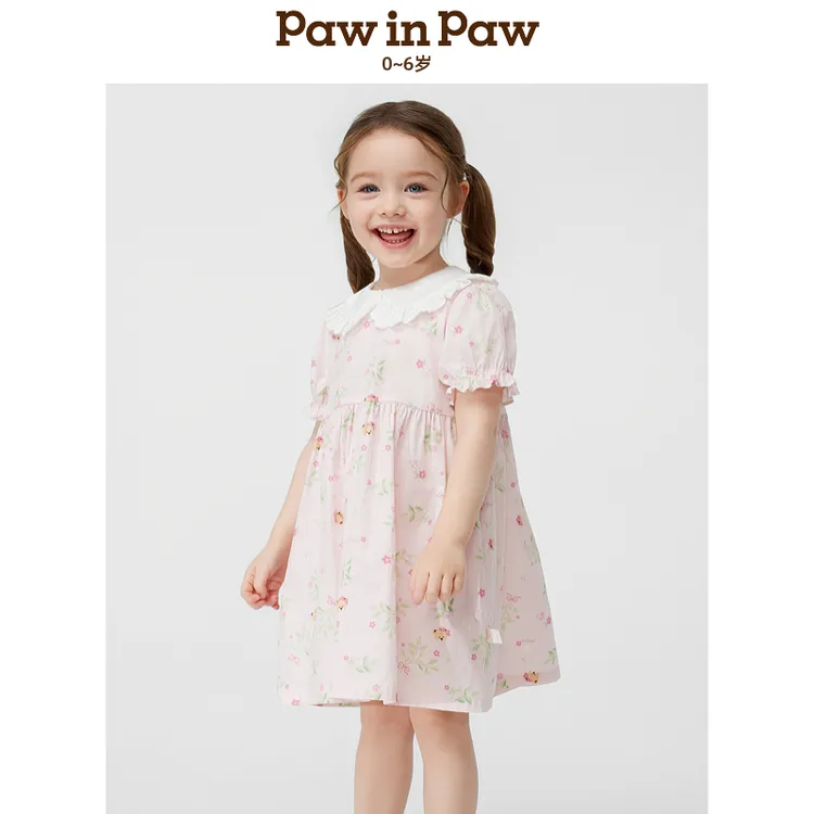 【官方正品】PAWINPAW童装夏季女幼童女童裙子连衣裙PCOWF2381E