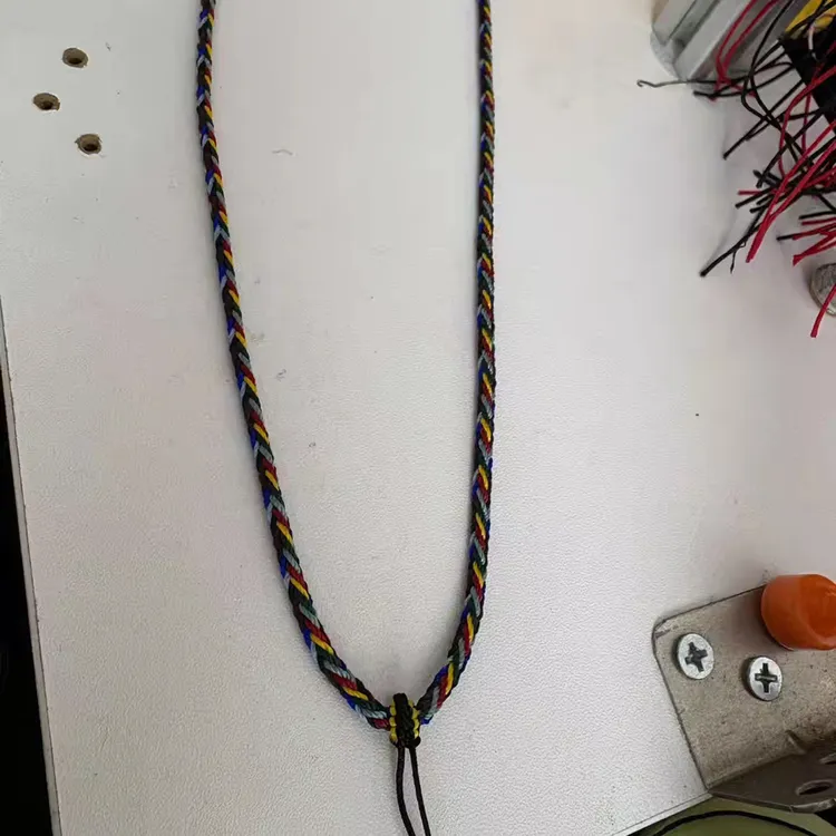 九色手工编吊坠绳手工艺品纯手工编绳一物一拍