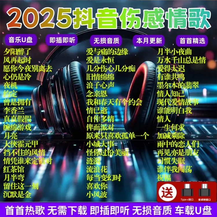 2025车载音乐U盘无损高音质柏林之声抖音流行热歌MP3歌曲mp4嗨曲