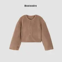 【MonTendre】 L 秋冬上新 时尚洋气简约短款毛绒外套