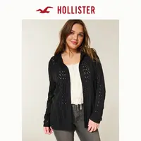 Hollister25秋冬新款修身连帽毛衣针织开衫外套女装350-5260