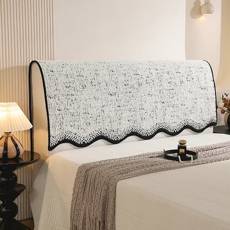 R高档新款床头罩盖布防尘高级感万能通用盖巾遮丑改造床头软包欧