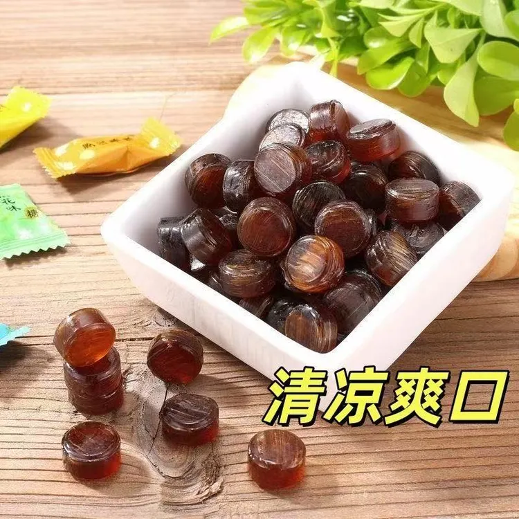 枇杷胖大海金银花罗汉果润喉糖清凉薄荷清新口气零食