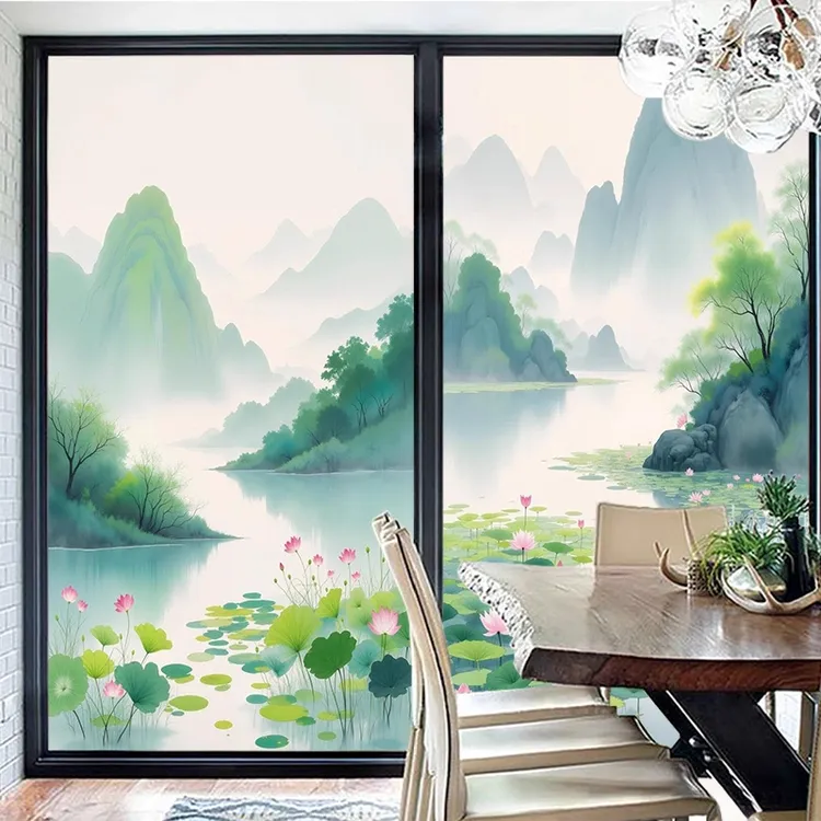 窗户玻璃贴纸透光不透明卫生间浴室防窥视防走光静电玻璃贴可定制