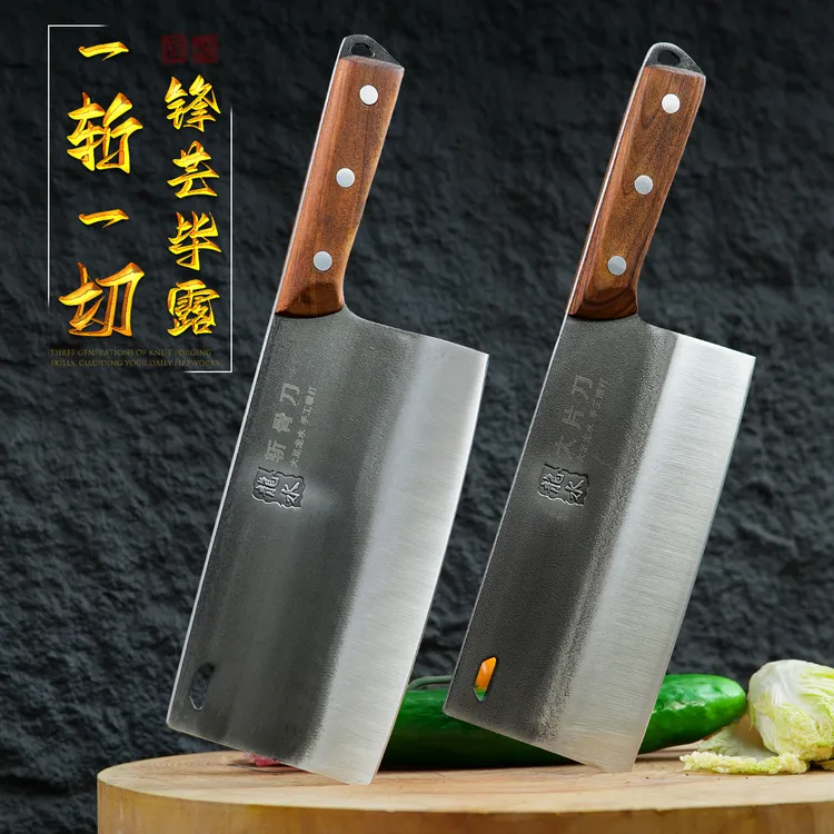 巴匠现货大足菜刀不锈钢锻打刀砍骨刀斩切刀锋利切片刀厨房刀具批