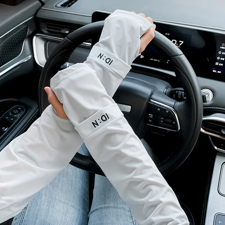 袖套高颜值冰丝男女套袖冰爽炫酷防紫外线外卖骑行户外防晒手袖