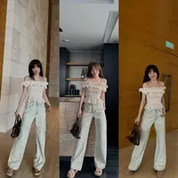 井迪儿【未来的梦】89.2%棉美式四季复古洗水烫钻坠珠直筒牛仔裤2