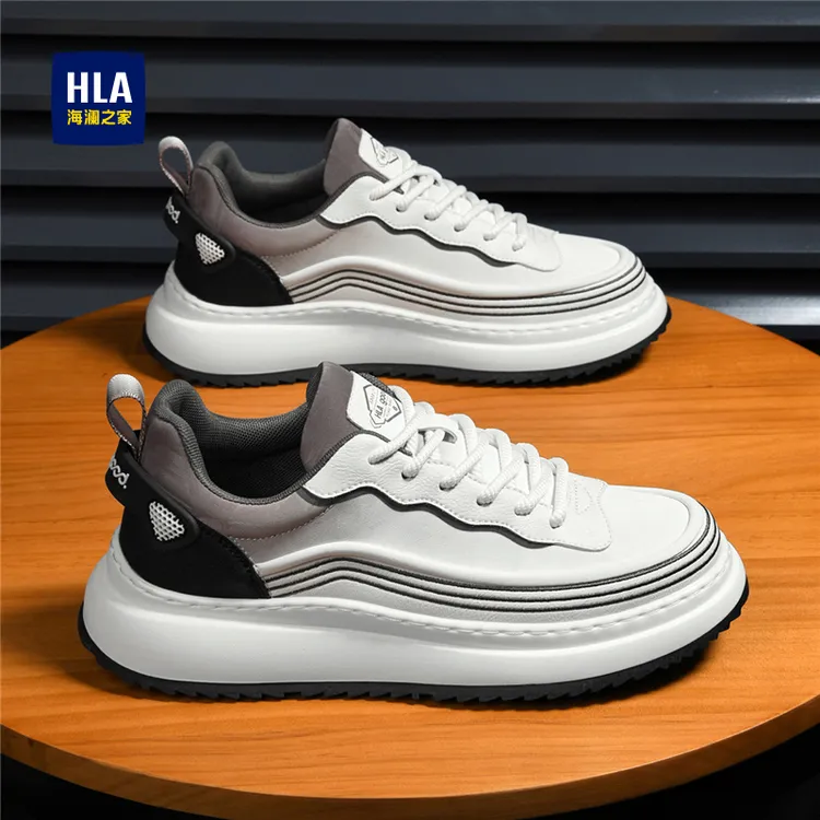 海澜之家男鞋2025春季新款百搭时尚网红休闲板鞋男士爆款防滑潮鞋