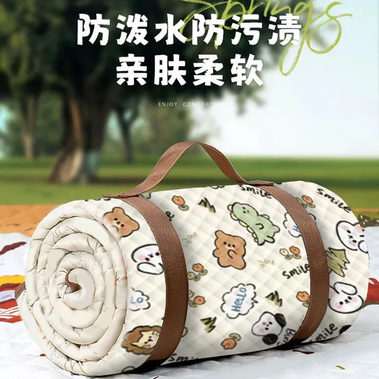 野餐垫防潮垫夏季加厚野外露营沙滩春游防水垫子地垫户外帐篷地垫