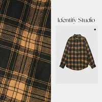 IDENTIFY秋季新款百搭美式复古格子衬衫上衣25AWN91003