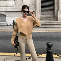 【ZACOCO】早秋新品休闲温柔气质针织修身保暖毛衣3370