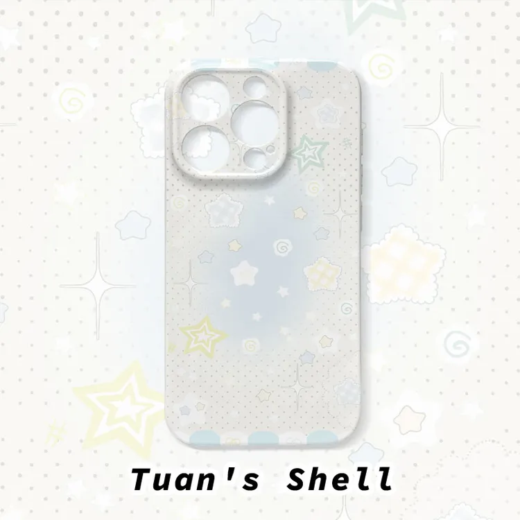 薄荷柠檬星菲林软壳适用苹果/华为/VIVO/OPPO小米卡通创意手机壳