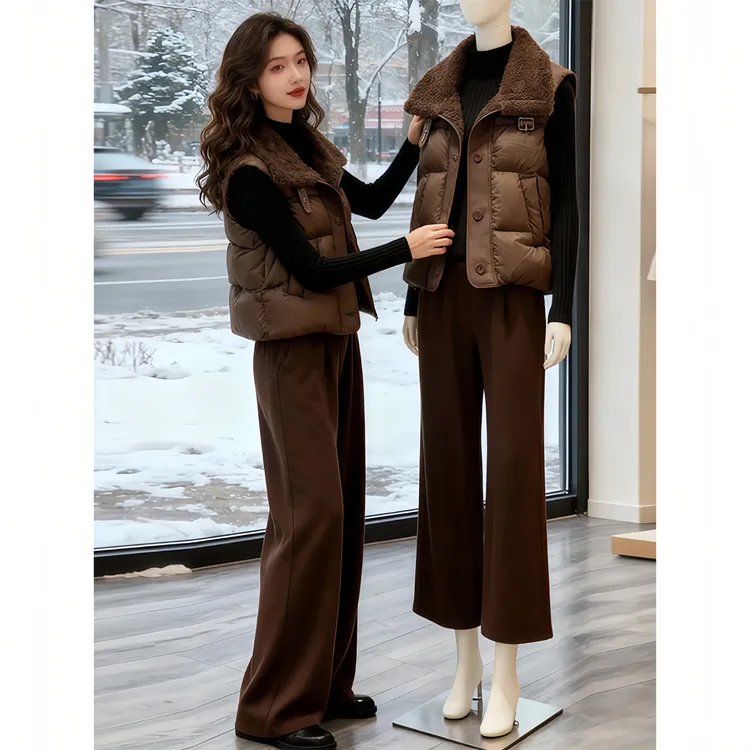 香朵儿【首尔街头】百搭韩式宽松马夹外套女2026秋冬季新款保暖时尚