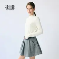*TeenieWeenie小熊女装T恤2025冬季新长袖合身打底衫TTLA254TC1E
