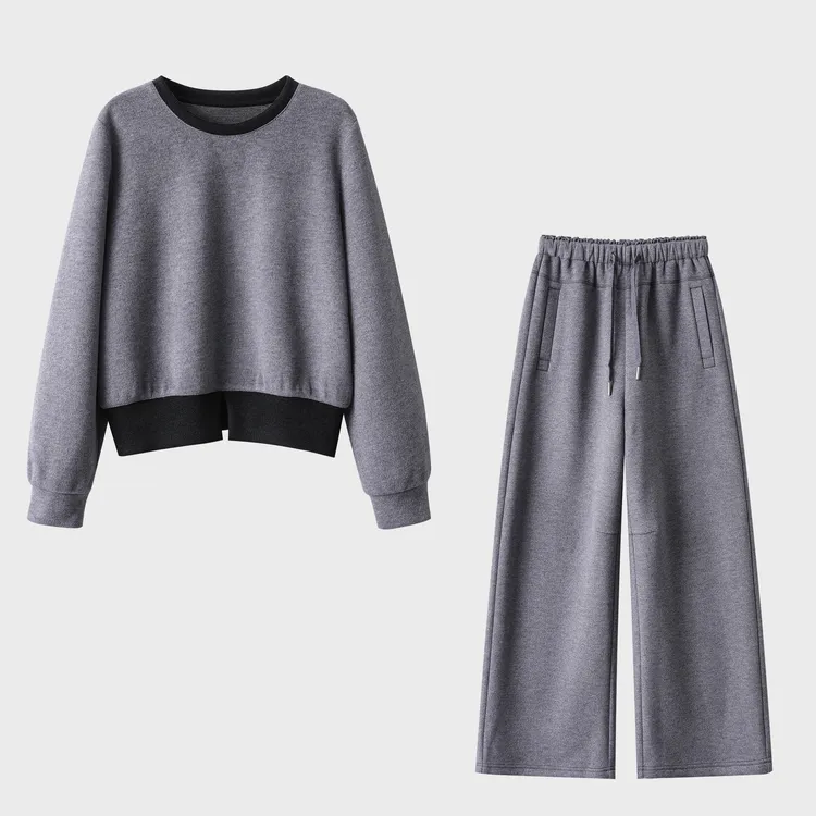 WLIN 【随行性】秋季新款  拼色撞色简约设计 女士套装 2025秋