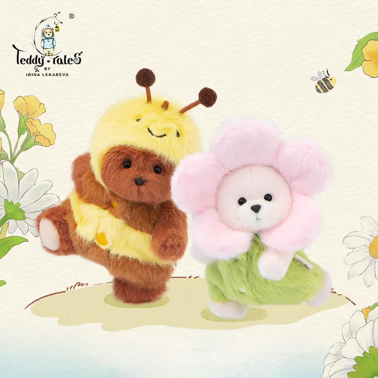 TeddyTales/莉娜熊口袋莉娜熊系列花宝蜂仔玩具挂件玩偶毛绒玩具