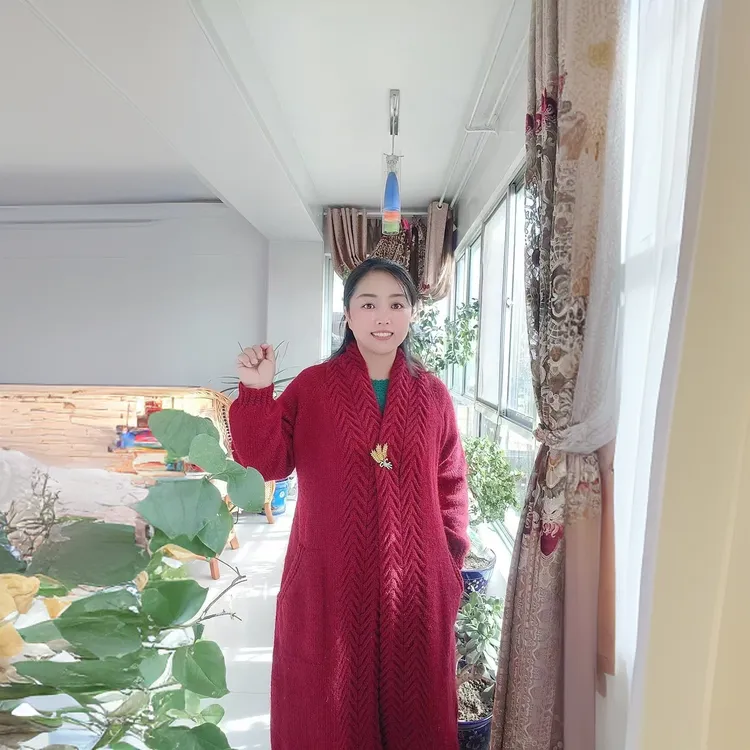 插肩袖大衣编织教程