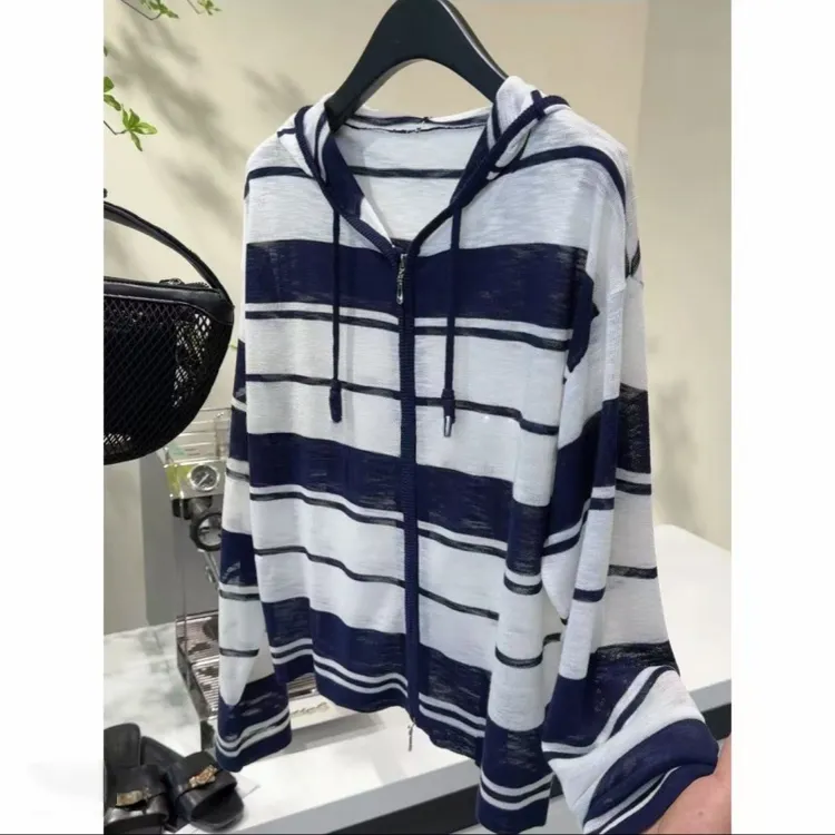 夏夜序曲丨竹节麻100洋气百搭针织衫开衫外套女6669