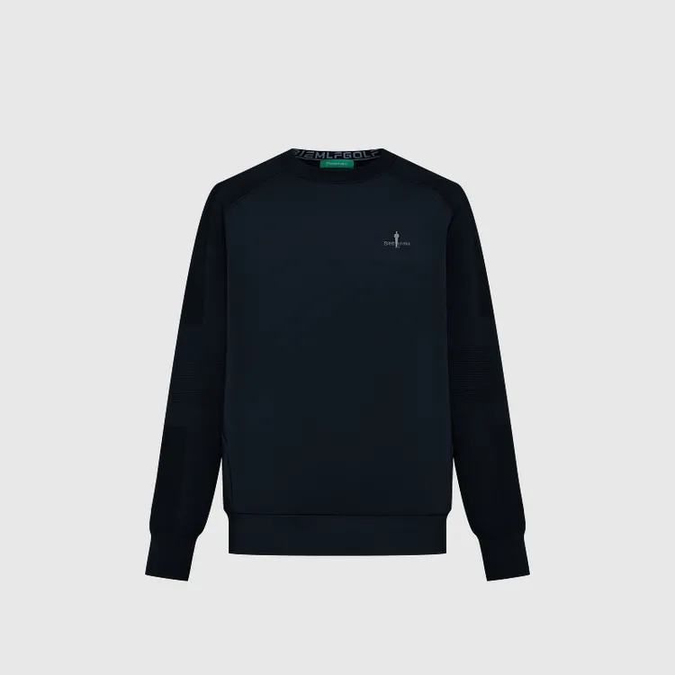 【弹力亲肤】比音勒芬高尔夫秋季新款休闲柔软圆领长袖卫衣男