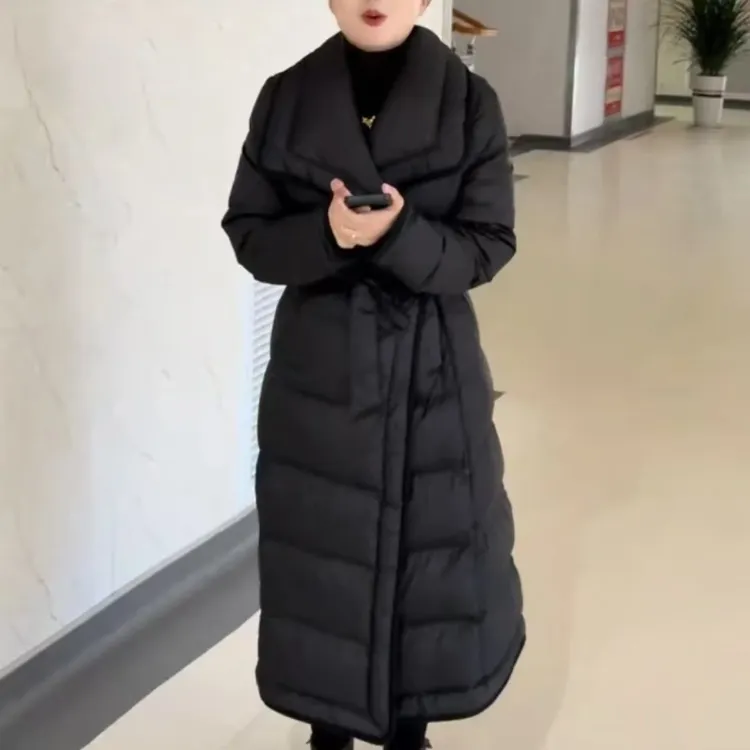 时尚潮流百搭中长款保暖宽松外套女装