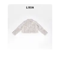 LIXIA【雪绒云朵】柔暖云絮高奢时髦小湖羊皮毛一体外套-D9768