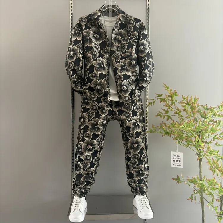 痞帅衬衫长袖潮牌潮男装2025春秋季新款男士百搭休闲套装