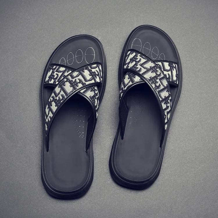 迪诺库克斯拖鞋男夏季外穿时尚休闲潮流男士凉拖鞋凉鞋网红一字拖