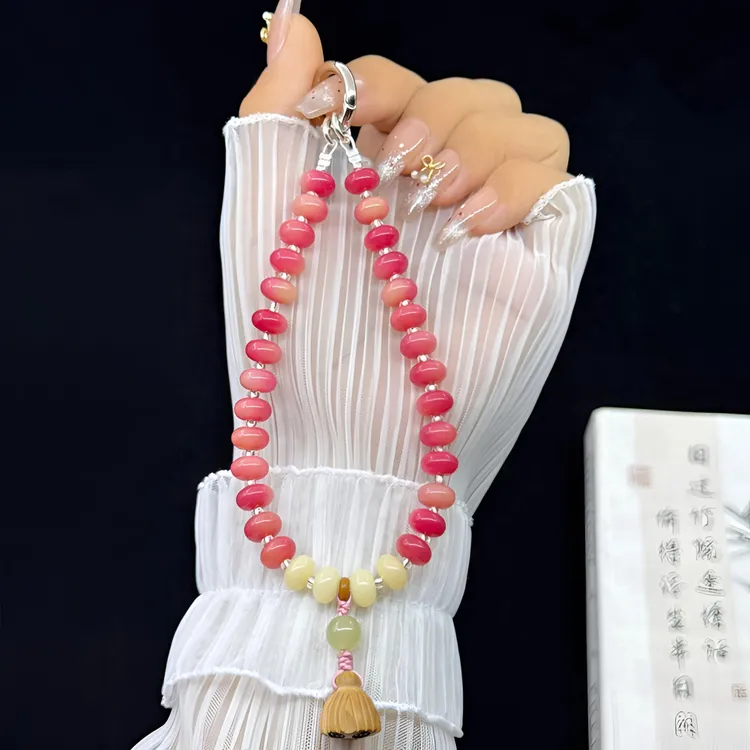 手机链菩提手工创意通用短款个性防丢时尚女款网红编织长款挂脖