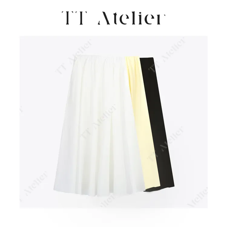 TT设计师【澄澈】夏季薄款百搭重叠裙子百合裙半身裙TT259924