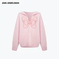 ANN ANDELMAN秋季上新 印花套头连帽毛衣