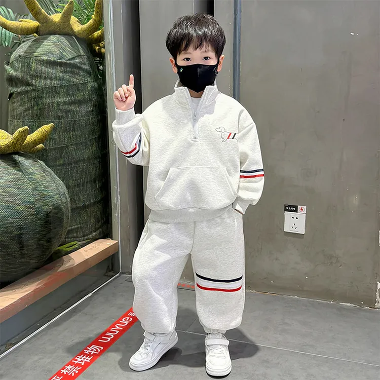 男童套装2025新款小男孩春秋装时髦休闲儿童卫衣秋季宝宝童装衣服