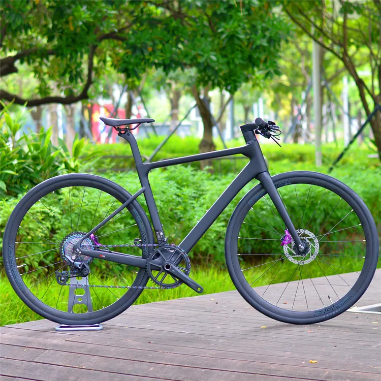 7.2公斤平把碳纤维公路车单盘/双盘12速/22速DIY组装全碳运动超轻