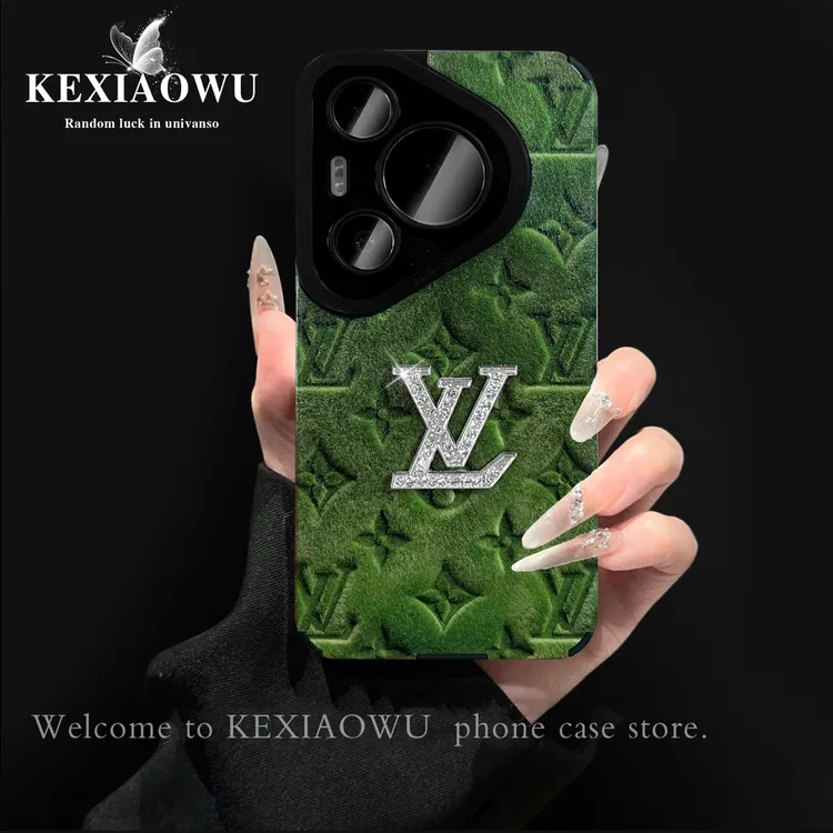 轻奢瞳眼绿色老花适用华为pura70pro全包pura70手链70pro+手机壳