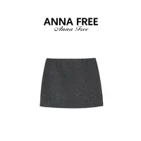 ANNA FREE 羊毛半身裙新款休闲百搭秋冬气质简约设计师ZCS25898