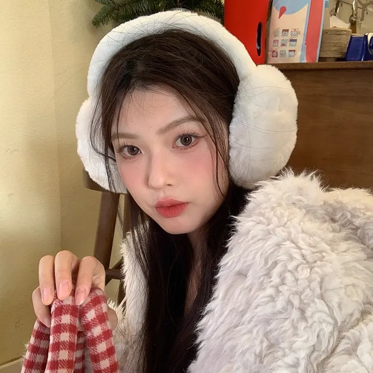 仿兔毛可折叠耳罩男女同款冬季耳罩防冻耳暖耳防寒保暖耳包耳捂子