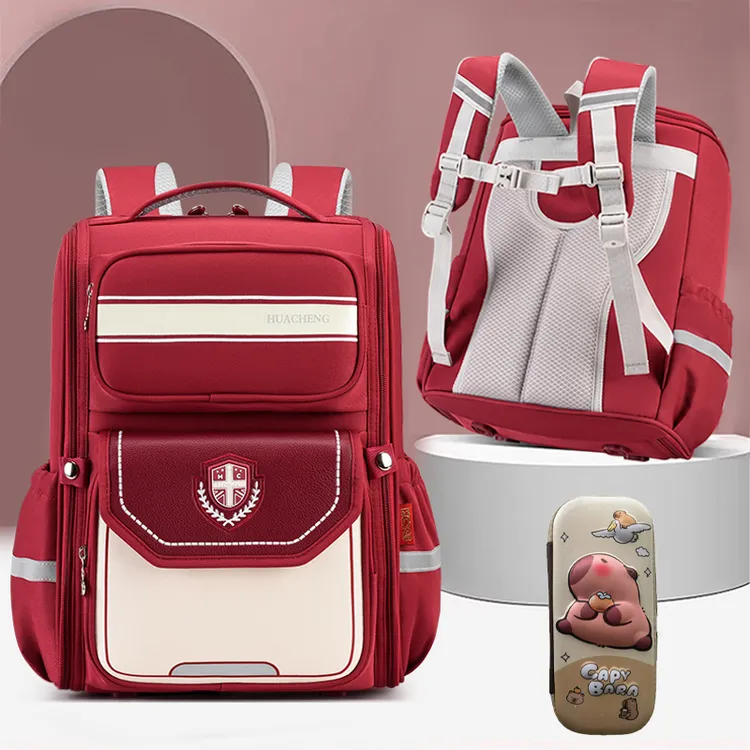 儿童书包男小学生三至六年级一二减压防水男孩大容量轻便女童减压